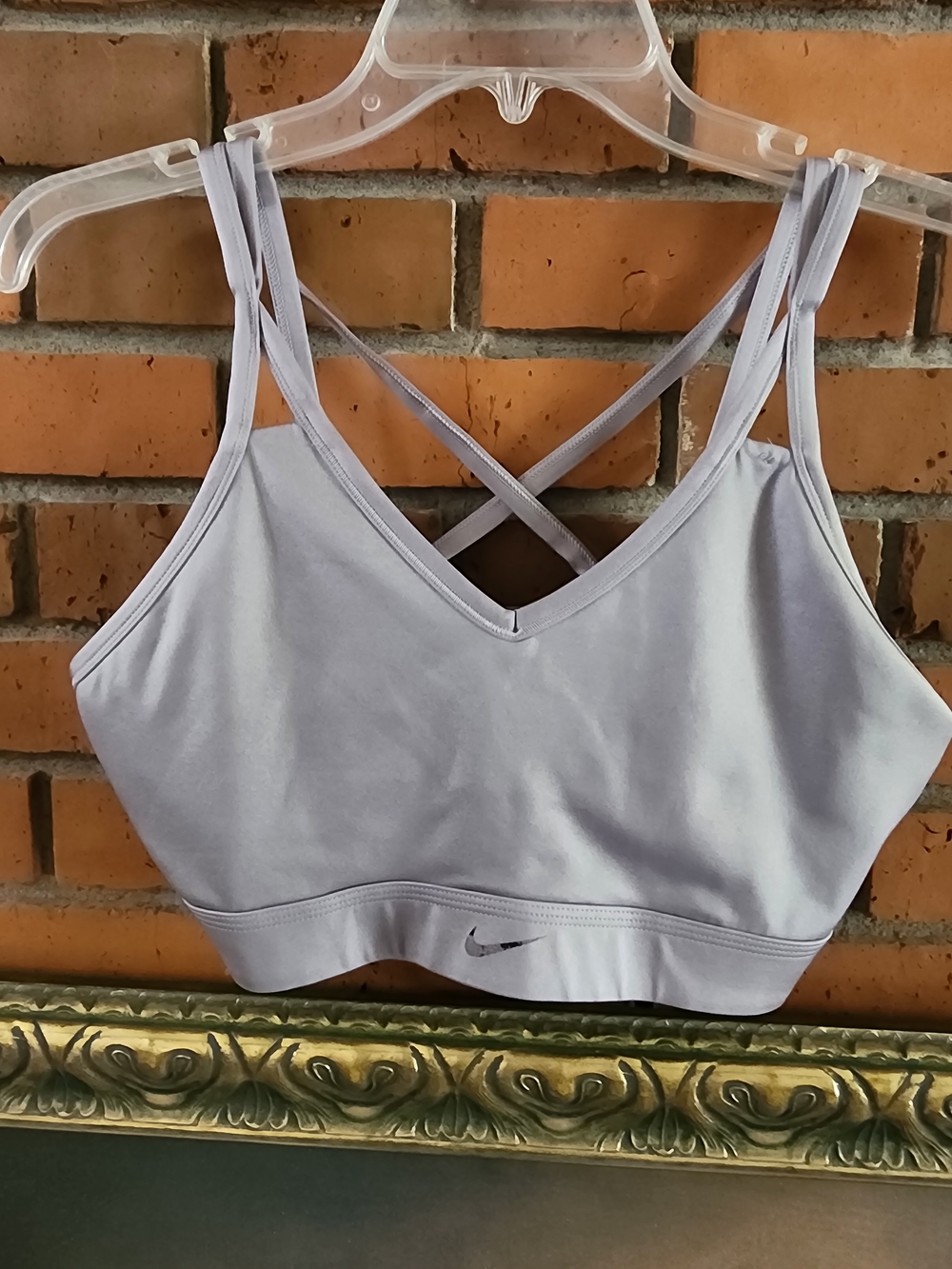 Nike Lavender Crisscross Strappy Sports Bra XL